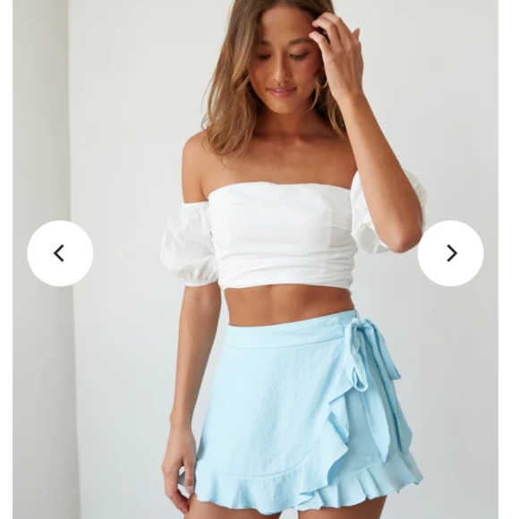 American Threads Light Blue Ruffle Skort - Picture 2 of 15